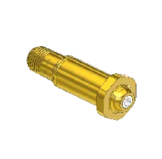 Nipple, CGA 680 695 702, 1/4 NPTM, 2.5" LG
