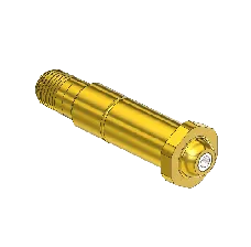 Nipple, CGA 680 695 702 (Western 680-3SF) 1/4 NPTM, 3" LNG