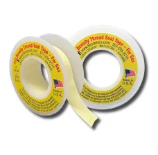 Fluoramics 9010032 Yellow Full Density PTFE Tape, 1/2" x 260" 