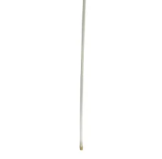 Polypropylene dip tube, ¼", 12” overall length with inlet, + brass ¼" MNPT fitting 