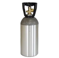 Industrial Gas Cylinder + CGA 580 Valve Inserted, 33.7 Cubic Ft