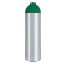 Aluminum Medical Oxygen (O2) Cylinder - No Valve - 24 Cubic Foot